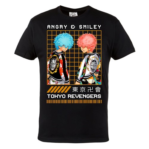 MĘSKA KOSZULKA TOKYO REVENGERS ANIME MANGA ANGRY & SMILEY 