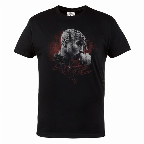 MĘSKA KOSZULKA MUZYCZNA Z NADRUKIEM TUPAC 2PAC RAPER HIP HOP 