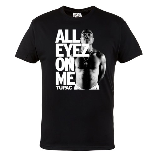 MĘSKA KOSZULKA MUZYCZNA Z NADRUKIEM TUPAC 2PAC RAPER ALL EYEZ ON ME 