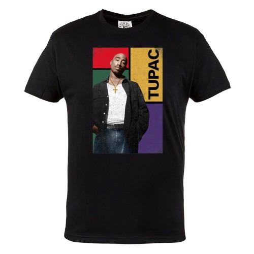 MĘSKA KOSZULKA MUZYCZNA Z NADRUKIEM TUPAC 2PAC RAPER LEGENDA HIP HOPU 