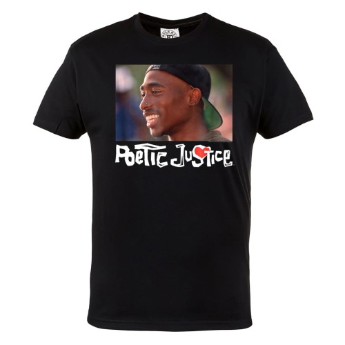 MĘSKA KOSZULKA MUZYCZNA Z NADRUKIEM TUPAC SHAKUR 2PAC RAPER POETIC JUSTICE 