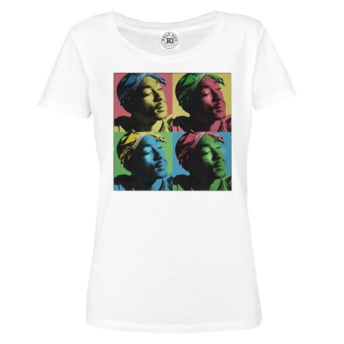 KOSZULKA DAMSKA MUZYCZNA TUPAC 2PAC RAPER HIP HOP NEGATYW 1