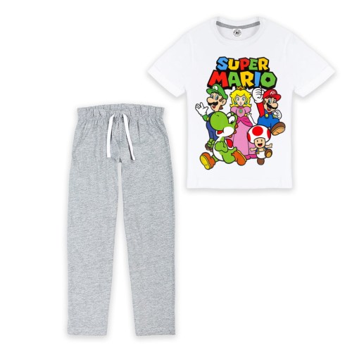 DZIECIĘCA PIŻAMA Z NADRUKIEM SUPER MARIO EKIPA GRA VIDEO  1