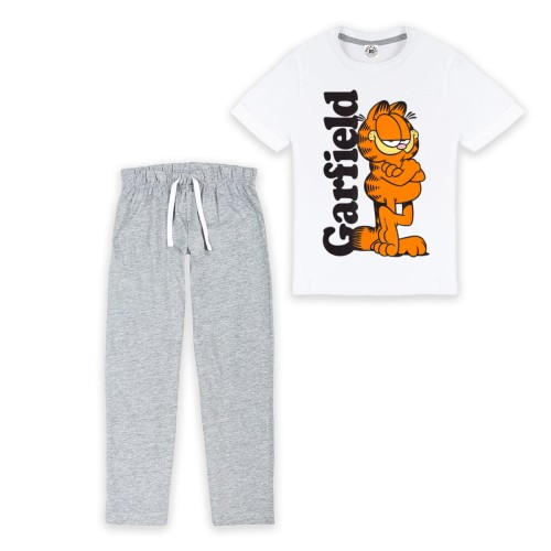 DZIECIĘCA PIŻAMA Z NADRUKIEM BAJKA GARFIELD RUDY KOT 1
