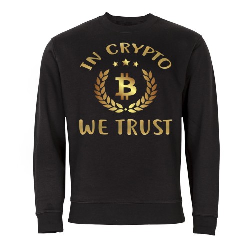 MĘSKA BLUZA Z NADRUKIEM BITCOIN KRYPTOWALUTY  