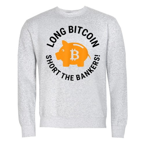 MĘSKA BLUZA Z NADRUKIEM BITCOIN KRYPTOWALUTY  