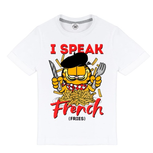 DZIECIĘCA PIŻAMA Z NADRUKIEM BAJKA GARFIELD RUDY KOT FRYTKI I SPEAK FRENCH (FRIES) 2
