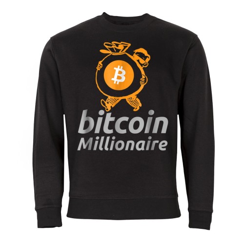 MĘSKA BLUZA Z NADRUKIEM BITCOIN KRYPTOWALUTY 