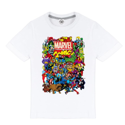 DZIECIĘCA PIŻAMA Z NADRUKIEM MARVEL COMICS SUPERBOHATEROWIE POSTACIE Z KOMIKSÓW 2