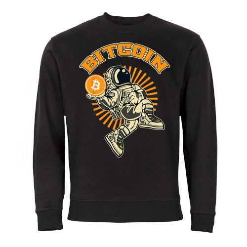 MĘSKA BLUZA Z NADRUKIEM BITCOIN KRYPTOWALUTY  