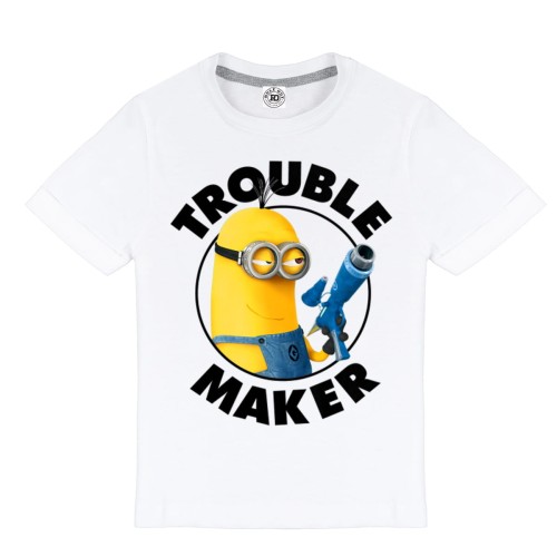 DZIECIĘCA PIŻAMA Z NADRUKIEM BAJKA MINIONKI ŻÓŁTE STWORKI TROUBLE MAKER 2