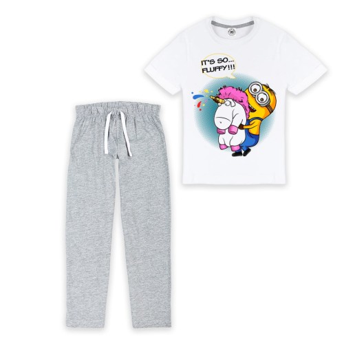 DZIECIĘCA PIŻAMA Z NADRUKIEM BAJKA MINIONKI ŻÓŁTE STWORKI PLUSZOWY JEDNOROŻEC 1