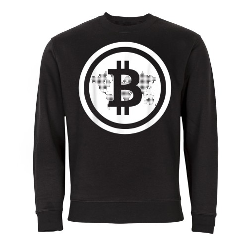 MĘSKA BLUZA Z NADRUKIEM BITCOIN KRYPTOWALUTY  
