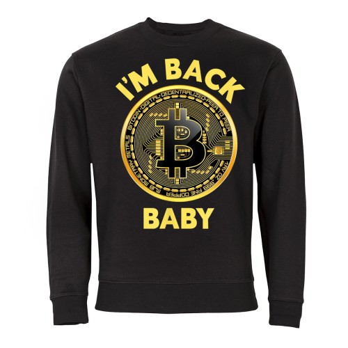 MĘSKA BLUZA Z NADRUKIEM BITCOIN KRYPTOWALUTY 