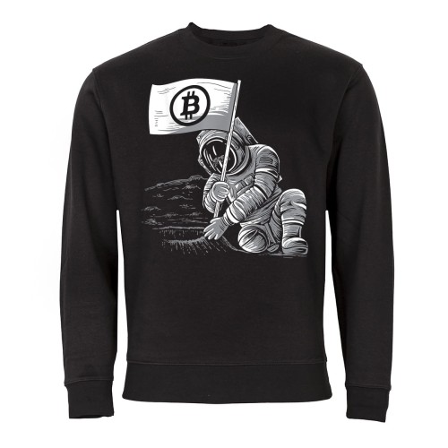 MĘSKA BLUZA Z NADRUKIEM BITCOIN KRYPTOWALUTY  