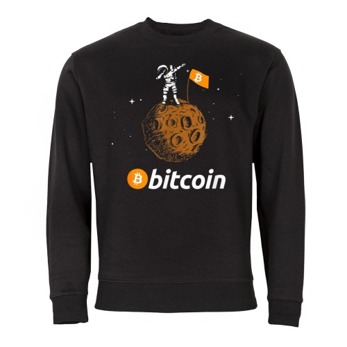 MĘSKA BLUZA Z NADRUKIEM BITCOIN KRYPTOWALUTY   