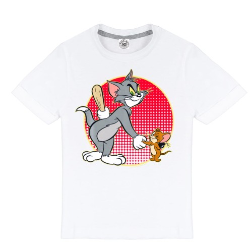 DZIECIĘCA PIŻAMA Z ZABAWNYM NADRUKIEM BAJKA TOM I JERRY PUŁAPKA 2