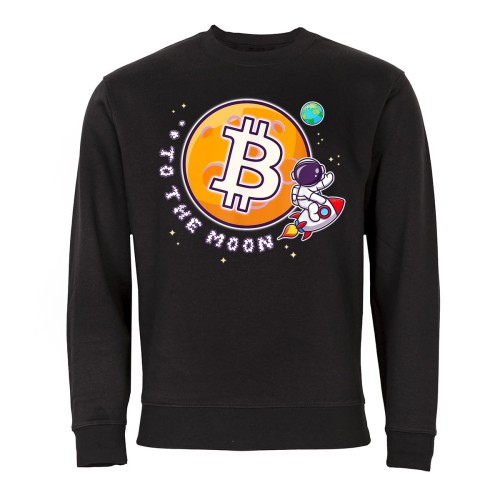 MĘSKA BLUZA Z NADRUKIEM BITCOIN KRYPTOWALUTY   