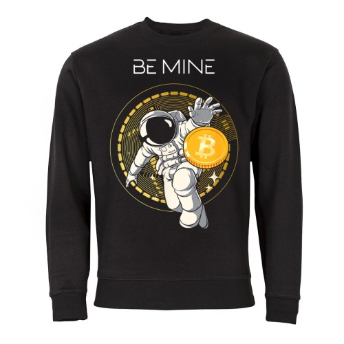 MĘSKA BLUZA Z NADRUKIEM BITCOIN KRYPTOWALUTY  