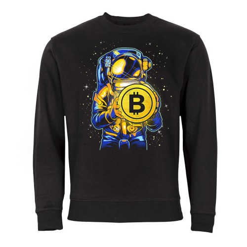 MĘSKA BLUZA Z NADRUKIEM BITCOIN KRYPTOWALUTY   
