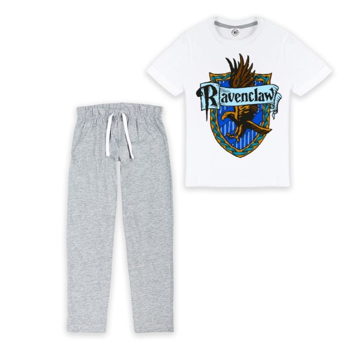 DZIECIĘCA PIŻAMA Z NADRUKIEM FILM SERIA HARRY POTTER DOM RAVENCLAW HERB KRUKONI 