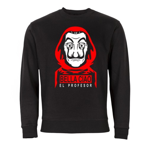 MĘSKA BLUZA Z NADRUKIEM DLA FANA DOM Z PAPIERU EL PROFESOR 