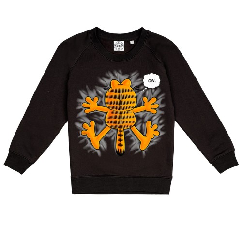 DZIECIĘCA BLUZA BAJKOWA Z ZABAWNYM NADRUKIEM KOMIKS GARFIELD RUDY KOT 1