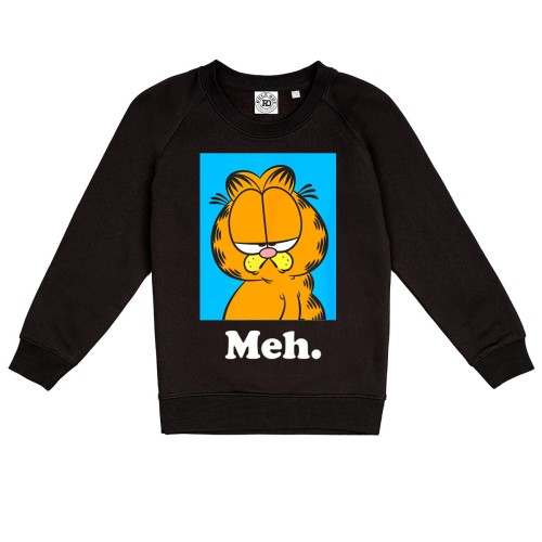 DZIECIĘCA BLUZA BAJKOWA Z ZABAWNYM NADRUKIEM KOMIKS GARFIELD RUDY KOT MEH 1