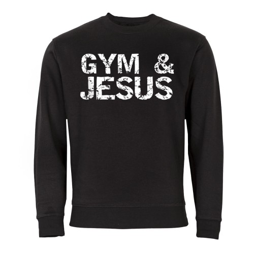 MĘSKA BLUZA Z NADRUKIEM GYM & JESUS 