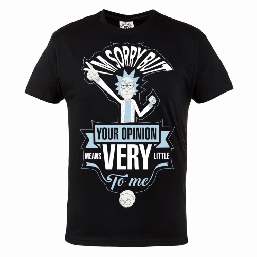 RICK AND MORTY KOSZULKA MĘSKA YOUR OPINION MEANS VERY LITTLE TO ME 
