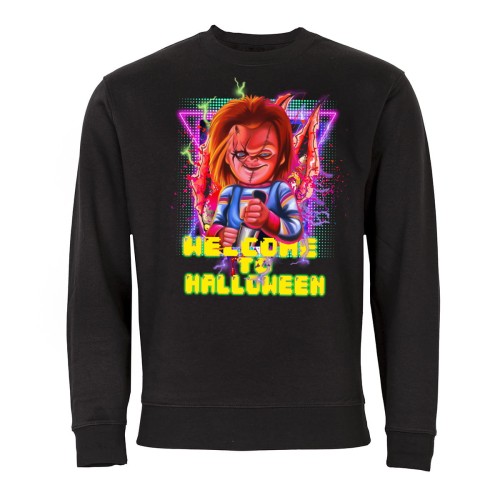 MĘSKA BLUZA Z NADRUKIEM WELCOME TO HALLOWEN CHUCKY 