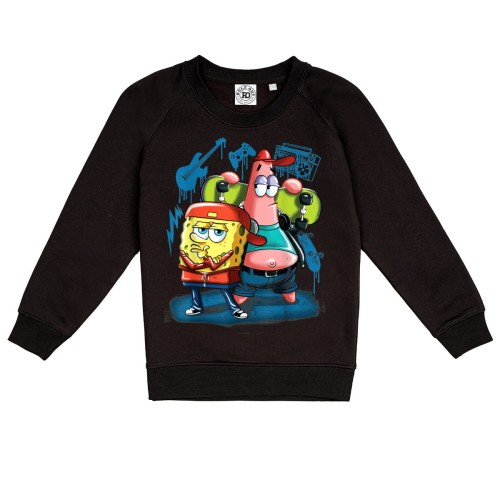 DZIECIĘCA BLUZA BAJKOWA SPONGEBOB KANCIASTOPORTY PATRYK ROZGIWAZDA HIP HOP MUSIC 1