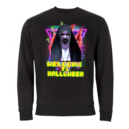 MĘSKA BLUZA Z NADRUKIEM HALLOWEN HORROR ZAKONNICA 