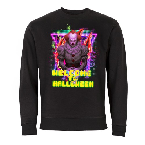 MĘSKA BLUZA Z NADRUKIEM WELCOME TO HALLOWEN PENNYWISE