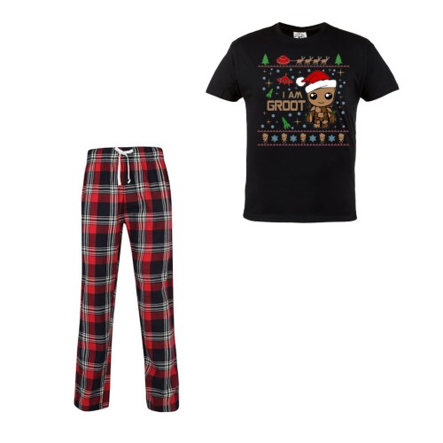 MĘSKA PIŻAMA ŚWIĄTECZNA PREZENT BOŻE NARODZENIE I AM GROOT STRAŻNICY GALAKTYKI MARVEL 1