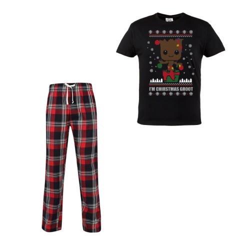 MĘSKA PIŻAMA ŚWIĄTECZNA PREZENT BOŻE NARODZENIE ŚWIĄTECZNY GROOT CHRISTMAS MARVEL