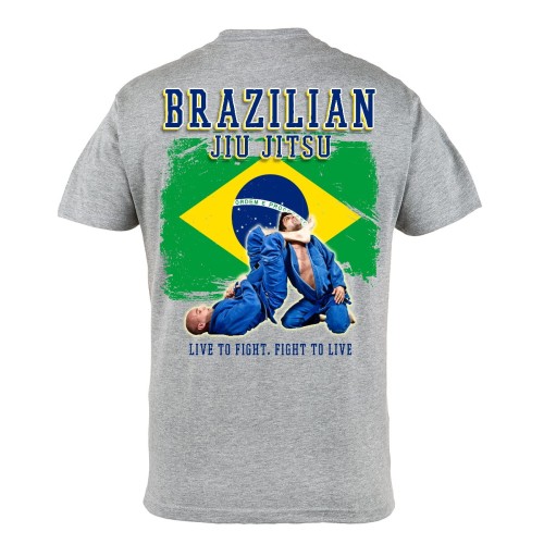 KOSZULKA LIVE TO FIGHT, FIGHT TO LIVE BRAZILIAN JIU JITSU