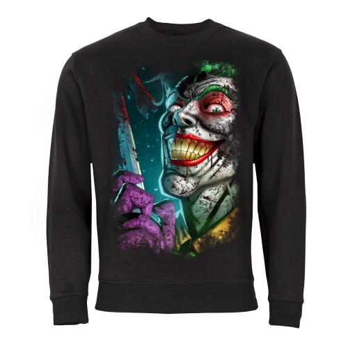 MĘSKA BLUZA Z NADRUKIEM HALLOWEN JOKER KNIFE 