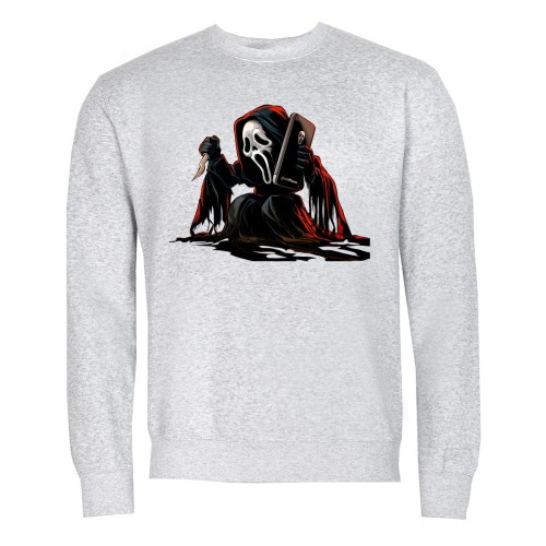 MĘSKA BLUZA Z NADRUKIEM HALLOWEN KRZYK HORROR 