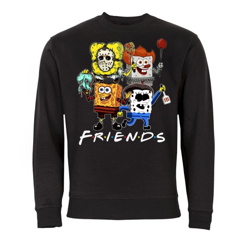 MĘSKA BLUZA Z NADRUKIEM HALLOWEN FRIENDS SPONGEBOB