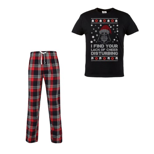 MĘSKA PIŻAMA ŚWIĄTECZNA PREZENT BOŻE NARODZENIE GWIEZDNE WOJNY DARTH VADER I FIND YOUR LACK OF CHEER DISTURBING 1