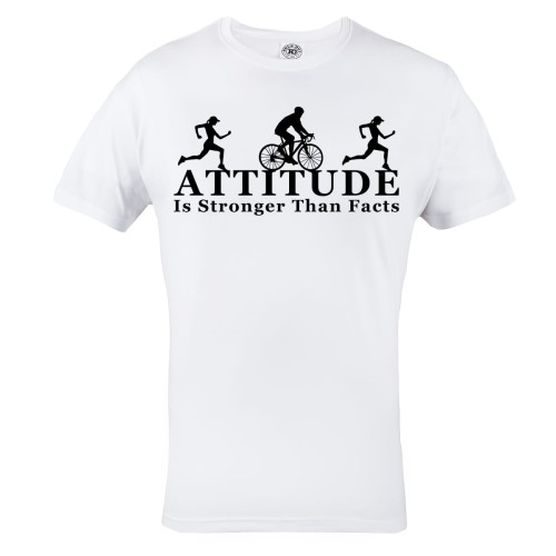 KOSZULKA MĘSKA ATTITUDE IS STRONGER THEN FACTS 