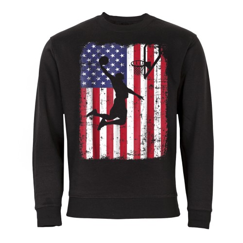 MĘSKA BLUZA SPORT KOSZYKÓWKA FLAGA USA 