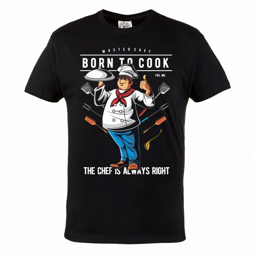 KOSZULKA MĘSKA DLA KUCHARZA BORN TO COOK 