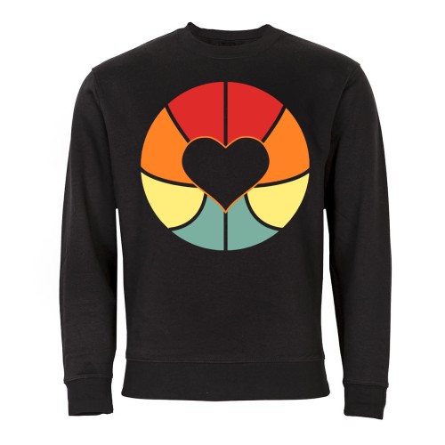 MĘSKA BLUZA SPORT KOSZYKÓWKA PIŁKA DO KOSZYKÓWKI SERCE 