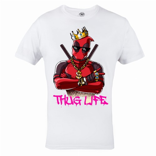 DEADPOOL KOSZULKA MĘSKA DEADPOOL THUG LIFE 