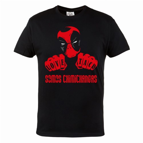 DEADPOOL KOSZULKA MĘSKA DEADPOOL LOVE TACO 