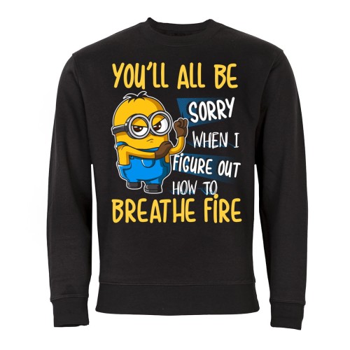 MĘSKA BLUZA BAJKOWA MINIONS BREATHE FIRE