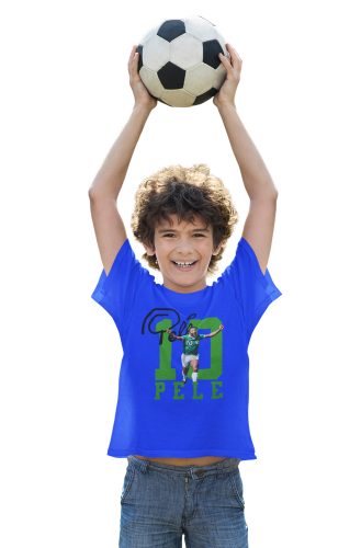 DZIECIĘCA KOSZULKA PIŁKARSKA 10 PELE AUTOGRAF