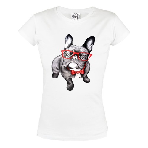 KOSZULKA DAMSKA Z PSEM KOSZULKA Z PSEM 01 